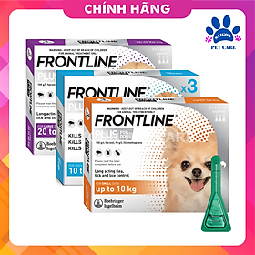 Thuốc nhỏ gáy trị ve rận, bọ chét Frontline Plus cho chó