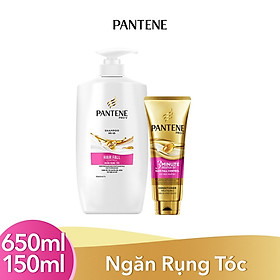 Bộ Dầu gội Pantene Ngăn Rụng Tóc 650ML & Kem xả 3 phút diệu kỳ 150ML