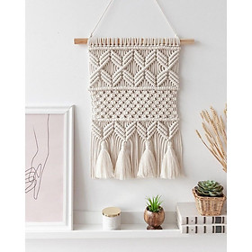 Mua Mành macrame treo tường trang trí phòng ngủ  homestay  quán cafe (W60)