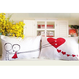 Mua Cặp vỏ gối đôi 40-60cm Cánh diều tình yêu
