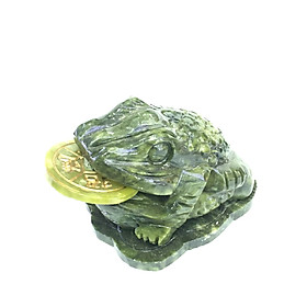 Mua Thiềm thừ – đá Serpentine xanh – 10cm