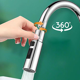 Mua Đầu nối vòi rửa chén bát đa năng chống bắn xả 3 chế độ tiện lợi xoay 360 độ