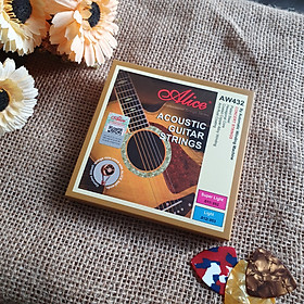 Mua Dây đàn guitar acoustic Alice AW432P - Dây size 11 thông dụng - Đặt hàng tặng pick - Hàng chính hãng