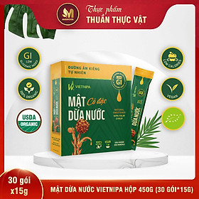 Hình ảnh Mật Dừa Nước Vietnipa 450g - Thực Phẩm Bổ Sung Dinh Dưỡng Cho Cả Gia Đình, Người Tiểu Đường, Ăn Kiêng, Ăn Chay, Hàm Lượng Vitamin Và Muối Khoáng Cao