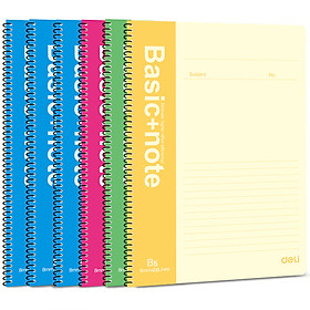 (Deli) 7694-B5 / 80 pages spiral binding of this notebook soft copy of the notebook child 6 installed