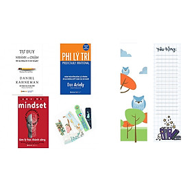 Combo tư duy nhanh và chậm +phi lý trí +tâm lý học thành công (bản đặc biệt tặng kèm bookmark AHA)