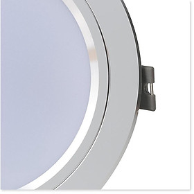 Đèn LED Downlight âm trần đổi màu 12W Rạng Đông AT10 ĐM 110/12W, Viền mạ bạc tinh tế