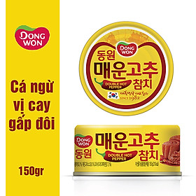 Cá ngừ Dongwon vị ớt cay gấp đôi nhập khẩu Hàn Quốc 150g