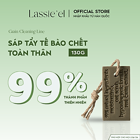 Thanh tẩy tế bào chết toàn thân Lassie'el 130g chiết xuất từ thiên nhiên làm sạch sâu sáng da dưỡng ẩm