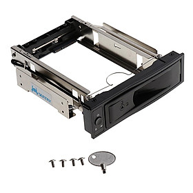 3.5'' HDD SATA Hot Swap Internal Enclosure Mobile Rack Caddy & Key Lock #2