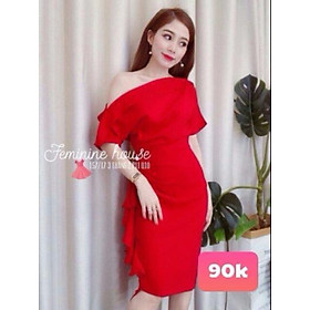 [FREE SIZE DƯỚI 55KG] ĐẦM BODY NHÚN BÈO ĐÂY LƯNG TAY DÀI FASHIONLYLY XINH XẮN - TRỜI TRANG