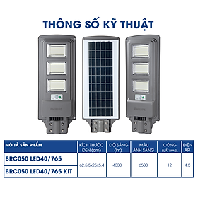 Mua Đèn đường Philips năng lượng mặt trời (full phụ kiện) BRC050 LED40/ LED20/ LED10