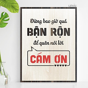 Tranh Slogan Treo Tường Decor Gỗ TBIG070 chân lý cuộc sống
