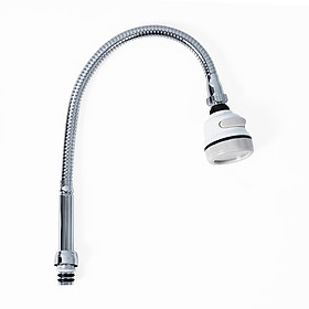 Mua Cần vòi chén lò xo  cong bẻ thay thế cho vòi rửa chén  có đầu chỉnh nhựa 3 chế độ nước