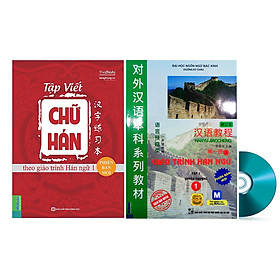 Nơi bán Tập Viết Chữ Hán Mực Bay Màu Tặng Giáo Trình Hán Ngữ Mới Tập 1 Và DVD Bộ Tài Liệu \