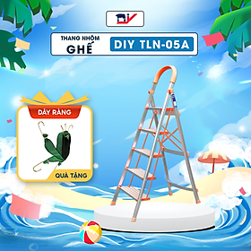 Mua Thang ghế nhôm bản bậc rộng DIY TLN-05A ( 5 bậc ) chiều cao sử dụng tối đa 123cm