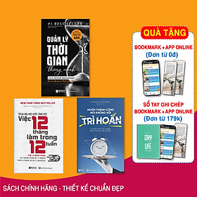 Hình ảnh Combo Bộ 3 Cuốn Học Cách Quản Lý Thời Gian Hiệu Quả: Việc 12 Tháng Làm Trong 12 Tuần + Quản Lý Thời Gian Thông Minh Của Người Thành Đạt + Muốn Thành Công Nói Không Với Trì Hoãn - MinhAnBooks