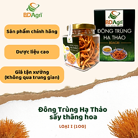 Hình ảnh ĐÔNG TRÙNG HẠ THẢO BDAGRI SẤY THĂNG HOA (LỌ 10G) LOẠI TIÊU CHUẨN