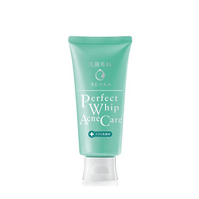 Sữa rửa mặt giảm mụn Senka Perfect Whip Acne Care 100g 15554 tặng Mặt nạ dưỡng da The Faceshop Real Nature (1 miếng)