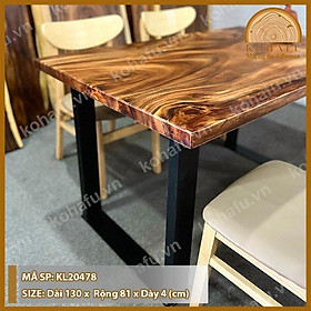 Mua  KL20478  Bàn Ăn Mặt Gỗ ME Tây Nguyên Tấm - XEM NGAY