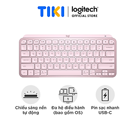 Mua Bàn phím không dây Bluetooth Logitech MX Keys Mini - Nhỏ gọn  Sạc USB-C  Phím tắt thông minh  Có bản cho Mac - Hàng chính hãng