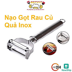 Nạo Gọt rau Củ Quả Inox, Loại 2 Lưỡi Dao Siêu Sắc Bén - Bào Nhỏ Sợi Đa Năng, Chống Han Gỉ, Đảm Bảo An Toàn