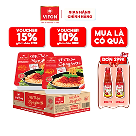 Thùng 18 khay mì trộn spaghetti vifon 90g / khay