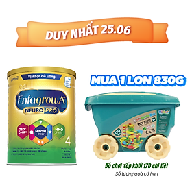 Sữa bột Enfagrow A+ NeuroPro 4 với 2’-FL HMO cho trẻ từ 2 – 6 tuổi – 830g