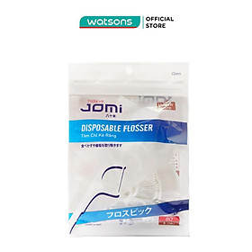 Tăm Chỉ Kẻ Răng Jomi Disposable Flosser 80 Cây Gói