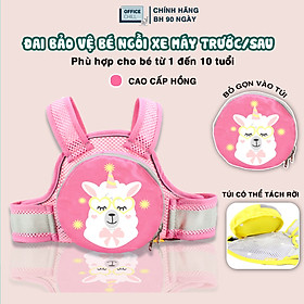 Đai An Toàn Cho Bé Đi Xe Máy OFFICE CHILL Bảo Vệ Bé Ngồi Trước Hoặc Sau Phù Hợp Từ 1 Đến 10 Tuổi