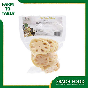 Củ sen tươi cắt lát Senta (250gr/túi) - Đã sơ chế, Vệ sinh, Tiện lợi và Bổ dưỡng