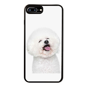 Ốp Lưng Kính Cường Lực Dành Cho Điện Thoại iPhone 7 Plus / 8 Plus Puppy Cute Mẫu 2
