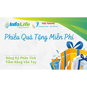 Phiếu Quà Tặng - Dịch Vụ Sinh Trắc Vân Tay - Phân Tích Sở Trường Năng Lực - Sự kiện Quà tặng hướng nghiệp Việt Talents tháng 5/2023