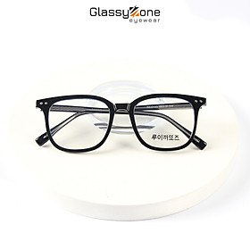 Gọng kính cận, Mắt kính giả cận nhựa dẻo Form vuông Nam Nữ Ezra - GlassyZone
