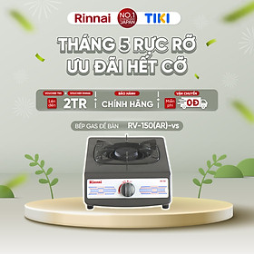 Mua Bếp gas đơn Rinnai RV-150(G) mặt bếp men và kiềng bếp men - Hàng chính hãng