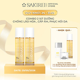 Combo 2 Xịt dưỡng NMN và HA chống lão hóa, giúp cấp ẩm và phục hồi da Sakirei NMN Revitalize Treatment Spray 150ml