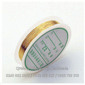 Cuộn dây kẽm vàng bạc uốn trang sức 0.2- 1mm