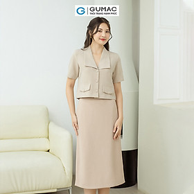 Chân váy suông midi GUMAC VD08067