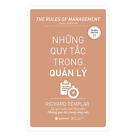 Hình ảnh sách Những Quy Tắc Trong Quản Lý (Tái Bản 2019) ( tặng kèm bookmark tuyệt đẹp )