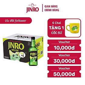 Soju Hàn Quốc JINRO DƯA LƯỚI - Thùng 20 chai