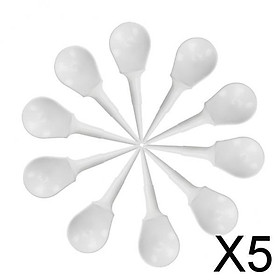 5x10 Pieces Plastic Novelty Anti-Slice Golf Tees Chair Tees Divot Tools White