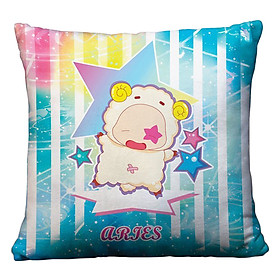 Gối vuông Cung bạch dương chibi - GVZC001
