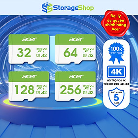 Mua Thẻ nhớ Acer MicroSD Card MSC300 4K UHS-I tốc độ đọc/ghi lên đến 160/120MB/s - Hàng chính hãng bảo hành 5 năm | Thẻ nhớ camera chuyên nghiệp 64GB |128GB | 256GB