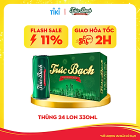 Bia Trúc Bạch - Thùng 24 lon 330ml - Phiên bản Tết