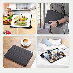 Bao da Dux Ducis Domo dành cho Samsung Galaxy Tab S11 , Tab S10 Lite , Tab S10 Fe , Tab S10 Fe Plus có khay đựng bút - Hàng chính hãng