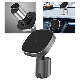 Car Phone Holder Magnetic Charge 360 Degree Rotating for Phone 12