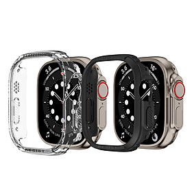 Ốp Case Đen và Trong Suốt cho Apple Watch Ultra / Apple Watch Ultra 2 49mm