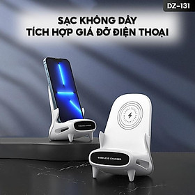 Mua Đế Sạc Không Dây Kiêm Giá Đỡ Điện Thoại Công Suất 15w Sạc Nhanh Đầy Pin Trong Vòng 2 Giờ DZ-131