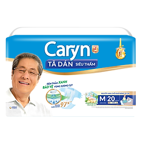 Tã Dán Siêu Thấm Caryn Gói Siêu Lớn M20 (20 Miếng)