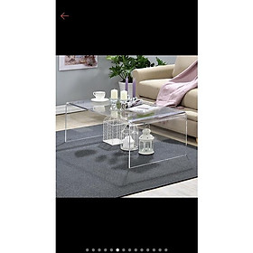 Mua Bàn mica trog suốt-bàn mica 2 tầng dày 10mm